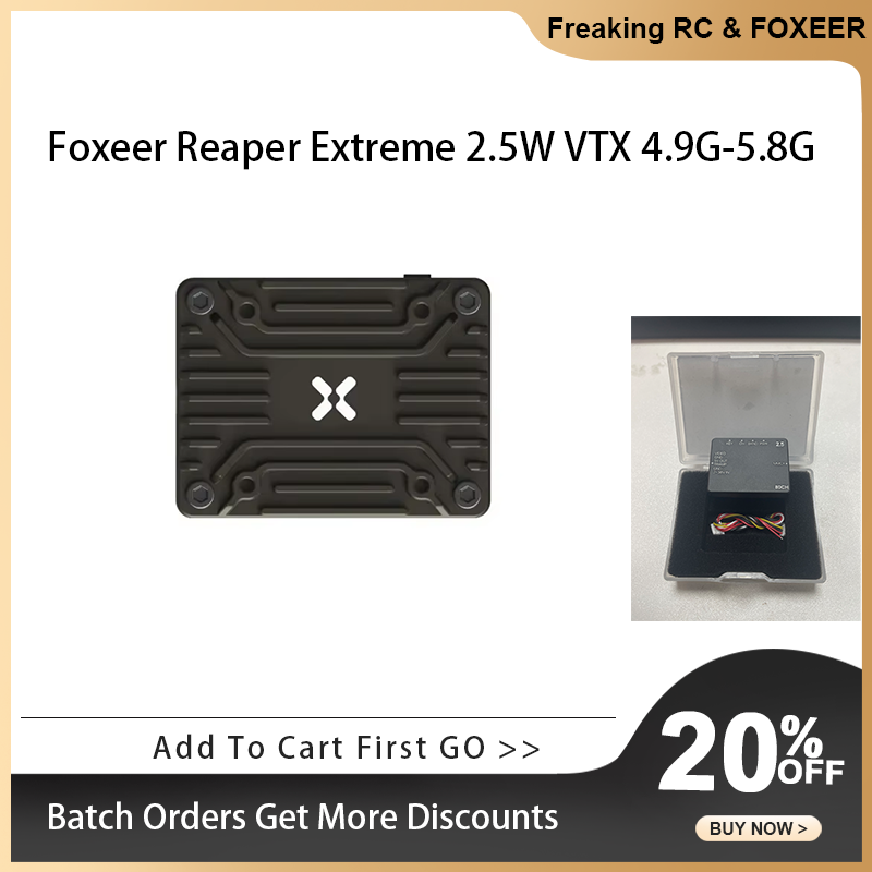 Foxeer 4.9G~6G Reaper Extreme  - đánh giá và giá Foxeer Reaper Extreme 2.5W Vtx